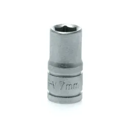 
                  TENG TOOLS Nasadka krótka 6-kątna 7x25mm, 1/4", CrV, M140507-C (EAN: 5020385130104)